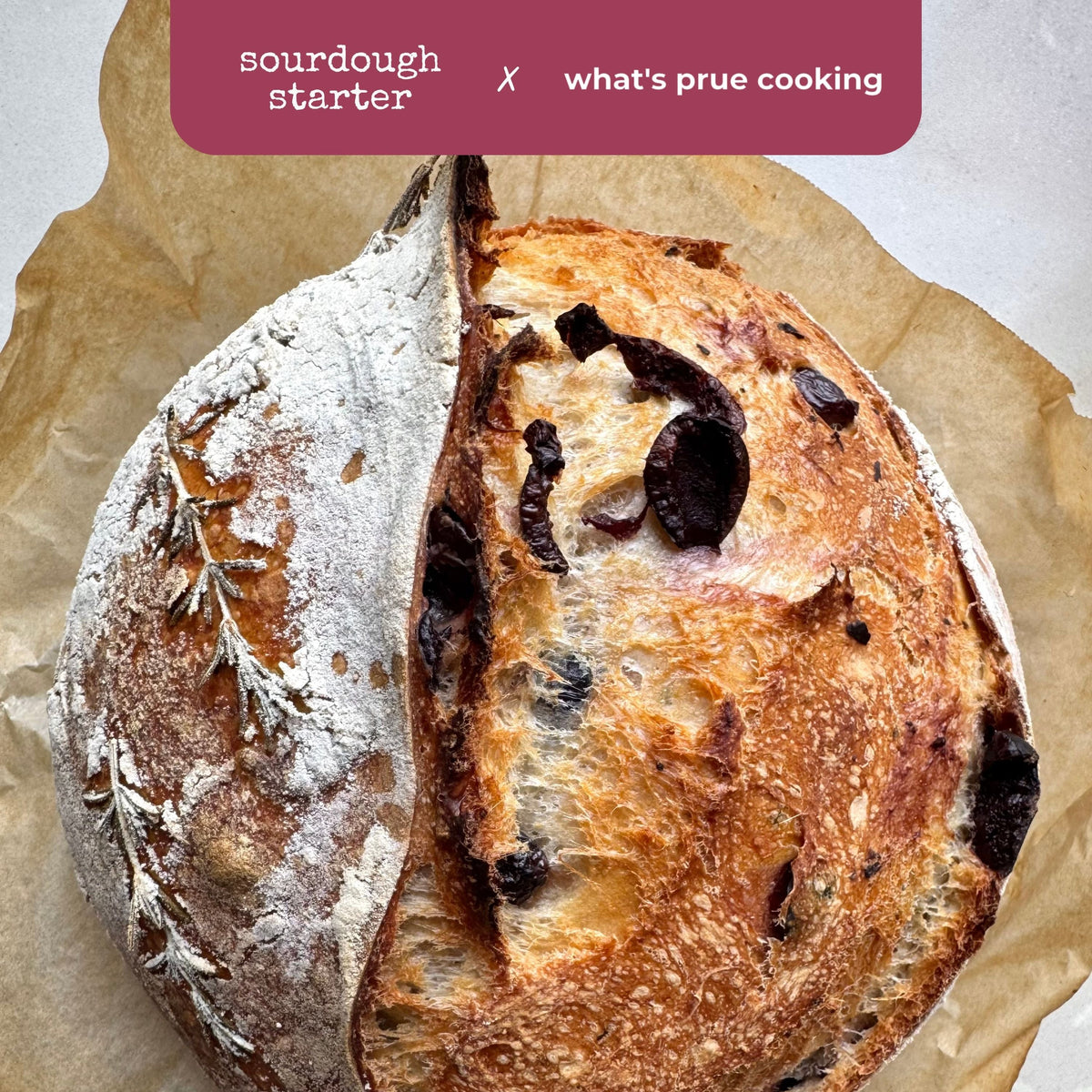 Olive & Rosemary Sourdough Loaf